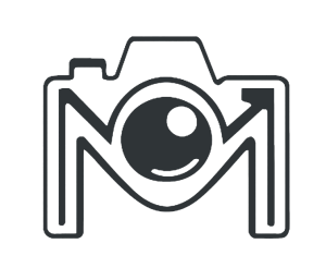 Icon of a camera with a circular lens